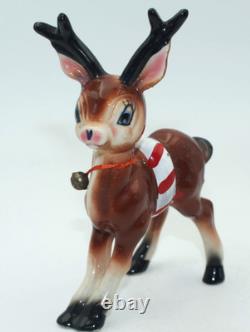 SUPER RARE Kreiss 1956 Ceramic Reindeer Figurine Vintage Christmas