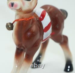 SUPER RARE Kreiss 1956 Ceramic Reindeer Figurine Vintage Christmas