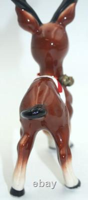 SUPER RARE Kreiss 1956 Ceramic Reindeer Figurine Vintage Christmas