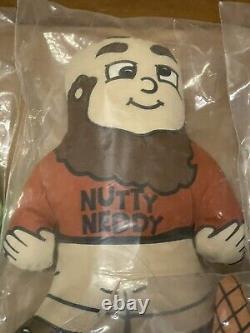 SUPER RARE LOT 6 Vintage Advertising Pillow Doll Nutty Neddy Marshmallow Mel