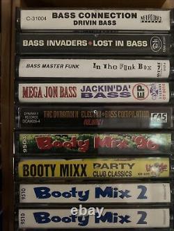 SUPER RARE Lot of 24 Vintage BASS cassette Collection Hip Hop Rap 1990s tapes