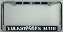 SUPER RARE Maui Hawaii Volkswagen Vintage VW MG Audi Dealer License Plate Frame