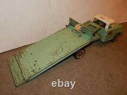 SUPER RARE ORIGINAL! Vintage GREEN 1964 Tonka Toy Ramp Hoist Tow wrecker Truck