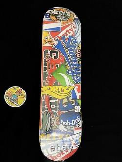 SUPER RARE Shorty's Collage Logo Skateboard Deck Chad Muska Vintage In Shrink