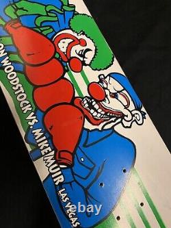 SUPER RARE Simon Woodstock 1996 Skateboard Deck Sonic Clown Circus VINTAGE