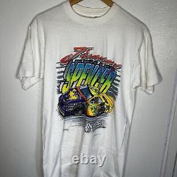 SUPER RARE Single Stitch Vintage 1996 NASCAR Jimmy Spencer Smokin' Joe's Racing