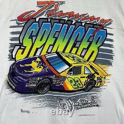 SUPER RARE Single Stitch Vintage 1996 NASCAR Jimmy Spencer Smokin' Joe's Racing