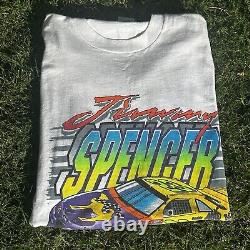 SUPER RARE Single Stitch Vintage 1996 NASCAR Jimmy Spencer Smokin' Joe's Racing