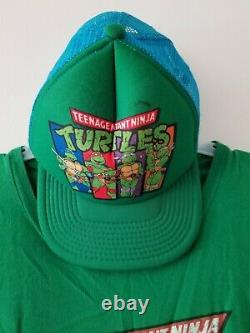 SUPER RARE TMNT (orig. XL 80s style) shirt & hat. Teenage Mutant Ninja Turtles