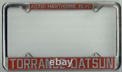 SUPER RARE Torrance Datsun Vintage California JDM Dealer License Plate Frame