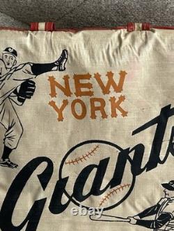 SUPER RARE VINTAGE 1950s NEW YORK GIANTS BASEBALL STADIUM SEAT CUSHION GAME USED