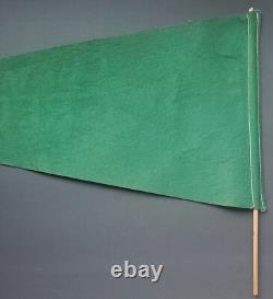 SUPER RARE VINTAGE 1960's Bart Starr CHAMPS Green Bay Packers Pennant with stick