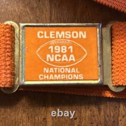SUPER RARE VINTAGE 1981 Clemson Tigers National Belt. Great Condition, Must Have