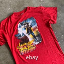 SUPER RARE VINTAGE 1985 BACK TO THE FUTURE 80s MOVIE PROMO T-SHIRT SZ S