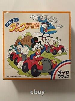 SUPER RARE VINTAGE 1986 Kawada Ducktales Uncle Scrooge figure blocks Japan MIB