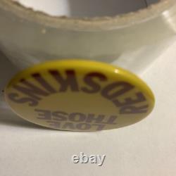 SUPER RARE VINTAGE 70's WASHINGTON REDSKINS PIN BUTTON ORIGINAL