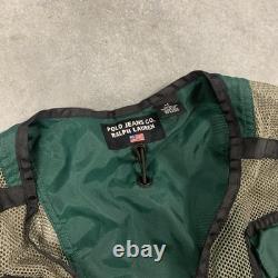 SUPER RARE VINTAGE 90s Polo Jeans Ralph Lauren Mesh Hunting Vest Men's Medium