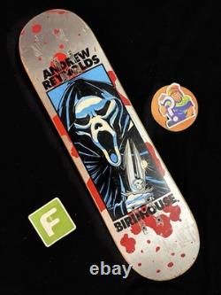 SUPER RARE VINTAGE Andrew Reynolds Ghostface Screamer Birdhouse Skateboard Deck