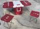 SUPER RARE VINTAGE BUDWEISER COOLER With2 FLIP OUT TABLE TOPS AND 2 CHAIRS