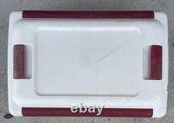 SUPER RARE VINTAGE BUDWEISER COOLER With2 FLIP OUT TABLE TOPS AND 2 CHAIRS