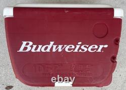 SUPER RARE VINTAGE BUDWEISER COOLER With2 FLIP OUT TABLE TOPS AND 2 CHAIRS