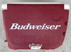 SUPER RARE VINTAGE BUDWEISER COOLER With2 FLIP OUT TABLE TOPS AND 2 CHAIRS