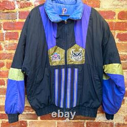 SUPER RARE VINTAGE Baltimore Ravens NFL PRO PLAYER Reversible Jacket (L)