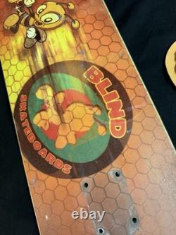 SUPER RARE VINTAGE Blind Skateboard Deck Slick Bee Reaper 1996 Model