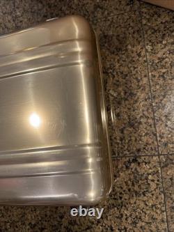 SUPER RARE VINTAGE GOLD Zero Halliburton Attache Briefcase EXCELLENT CONDITION