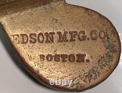 SUPER RARE VINTAGE Nautical Solid Brass 2-Dog Porthole From The Edison Mfg Co