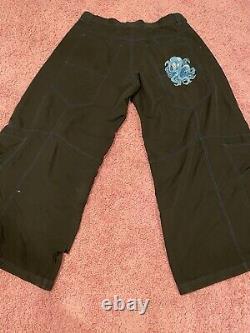 SUPER RARE VINTAGE OCTO Baggy Rave Wide Leg Nylon Parachute Pants