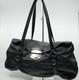 SUPER RARE! VINTAGE Prada Shoulder Bag VITELLO BELT Leather Black