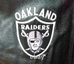 SUPER RARE VINTAGE Pro Player Raiders Leather Jacket Size XL WITH TAGS