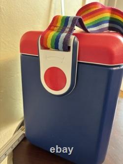 SUPER RARE VINTAGE RAINBOW IGLOO COOLER RETRO 1990s MADE IN USA GREAT CONDITION