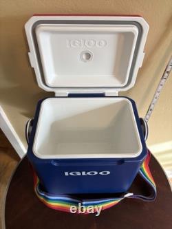 SUPER RARE VINTAGE RAINBOW IGLOO COOLER RETRO 1990s MADE IN USA GREAT CONDITION
