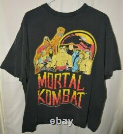 SUPER RARE VTG 1992 Mortal Kombat Shirt Single Stitch Size XL Wide