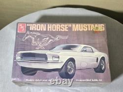 SUPER RARE Vintage 1/25 AMT IRON HORSE MUSTANG T267 NOS FACTORY SEALED 1970s