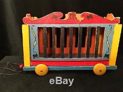 SUPER RARE Vintage 1930's Fisher Price #202 Woodsy Circus Wagon