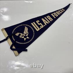 SUPER RARE Vintage 1930's US Air Forces Military Original Pennant Banner WWII