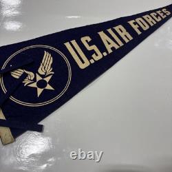 SUPER RARE Vintage 1930's US Air Forces Military Original Pennant Banner WWII