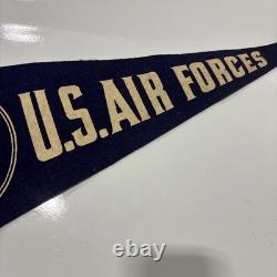 SUPER RARE Vintage 1930's US Air Forces Military Original Pennant Banner WWII