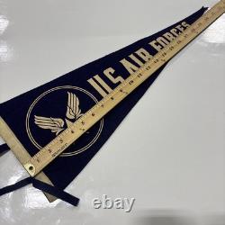 SUPER RARE Vintage 1930's US Air Forces Military Original Pennant Banner WWII