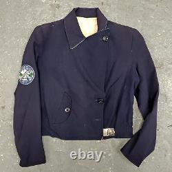 SUPER RARE Vintage 1940s LAKE PLACID Patch Apres Wool Toggle Closure Ski Jacket