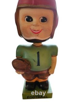 SUPER RARE! Vintage 1960's Original Authentic Football #1 Bobblehead READ! 