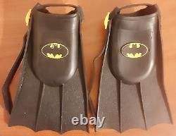 SUPER RARE Vintage 1964 Batman scuba flippers fins DC Comics HTF 1960s childrens