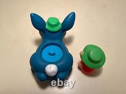 SUPER RARE Vintage 1980's Glow Glo Friends Bunny Rabbit & Glo Garden Ant