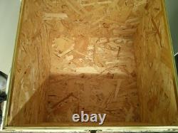 SUPER RARE Vintage 1980s Cherry 7up Storage Toy Chest Wood & Brass Trunk 16x16