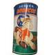 SUPER RARE Vintage 1982 Denver Broncos Metal Trash Can Basket Cartoon Mascot