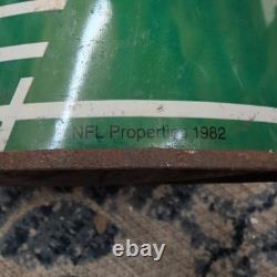 SUPER RARE Vintage 1982 Denver Broncos Metal Trash Can Basket Cartoon Mascot