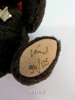 SUPER RARE Vintage 1985 Althans Germany Plush Bear Signed Ltd Edition 94/125